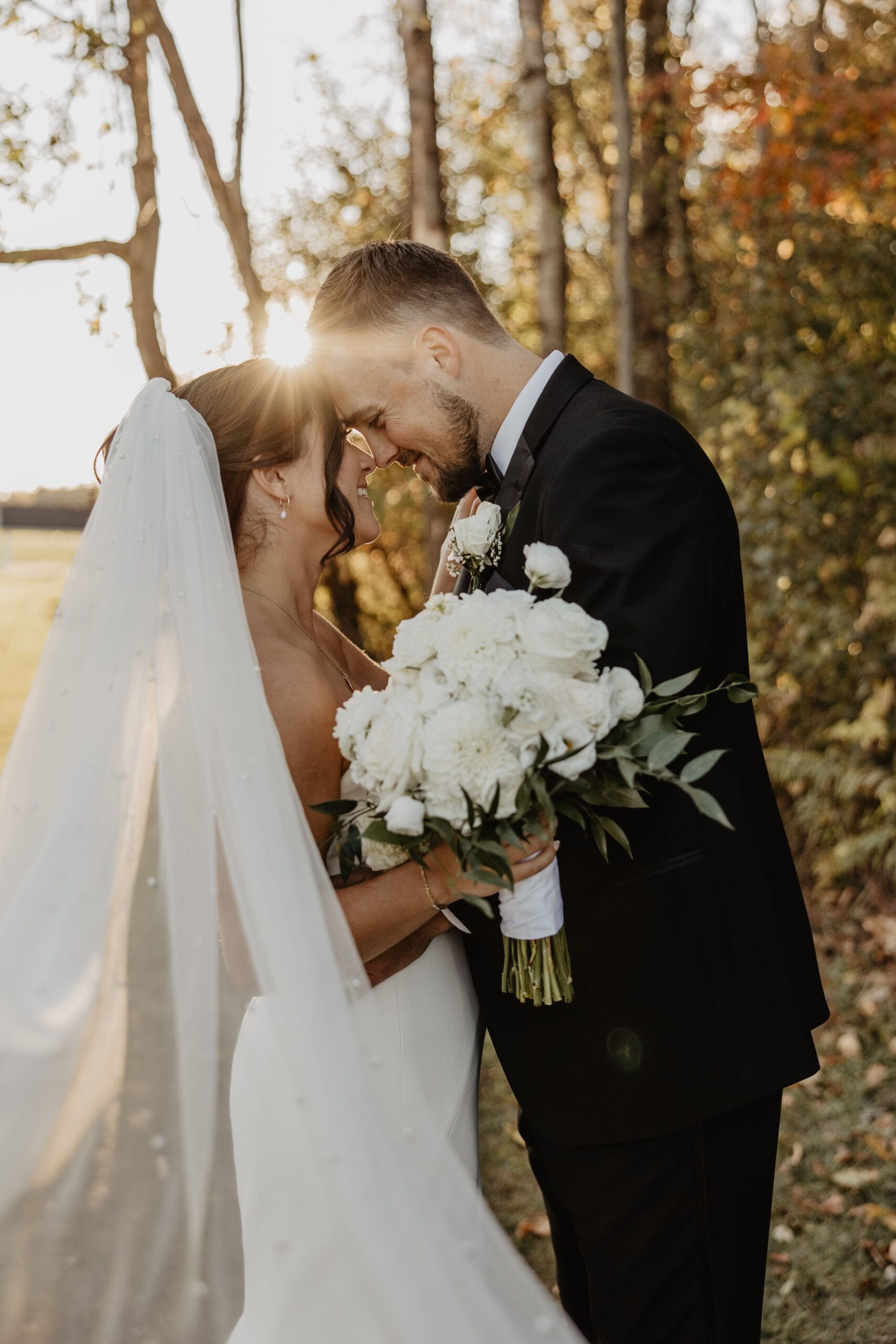 Bride and groom enjoy sunset at the Annex WNY photographed by Buffalo Wedding Photographer Jessy Herman Photo