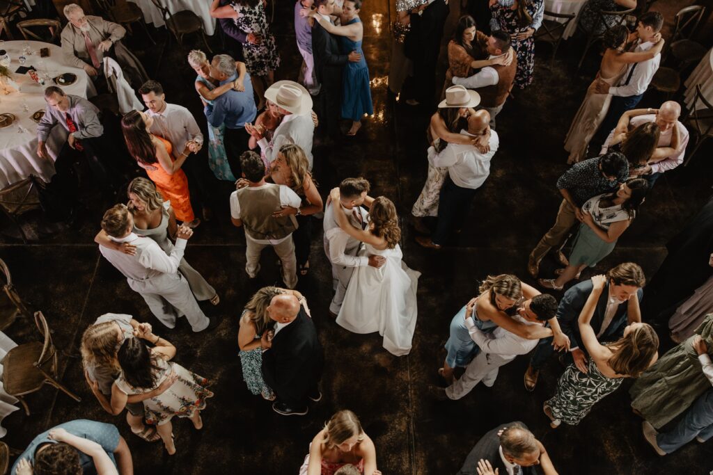 Photo of the dance floor from above