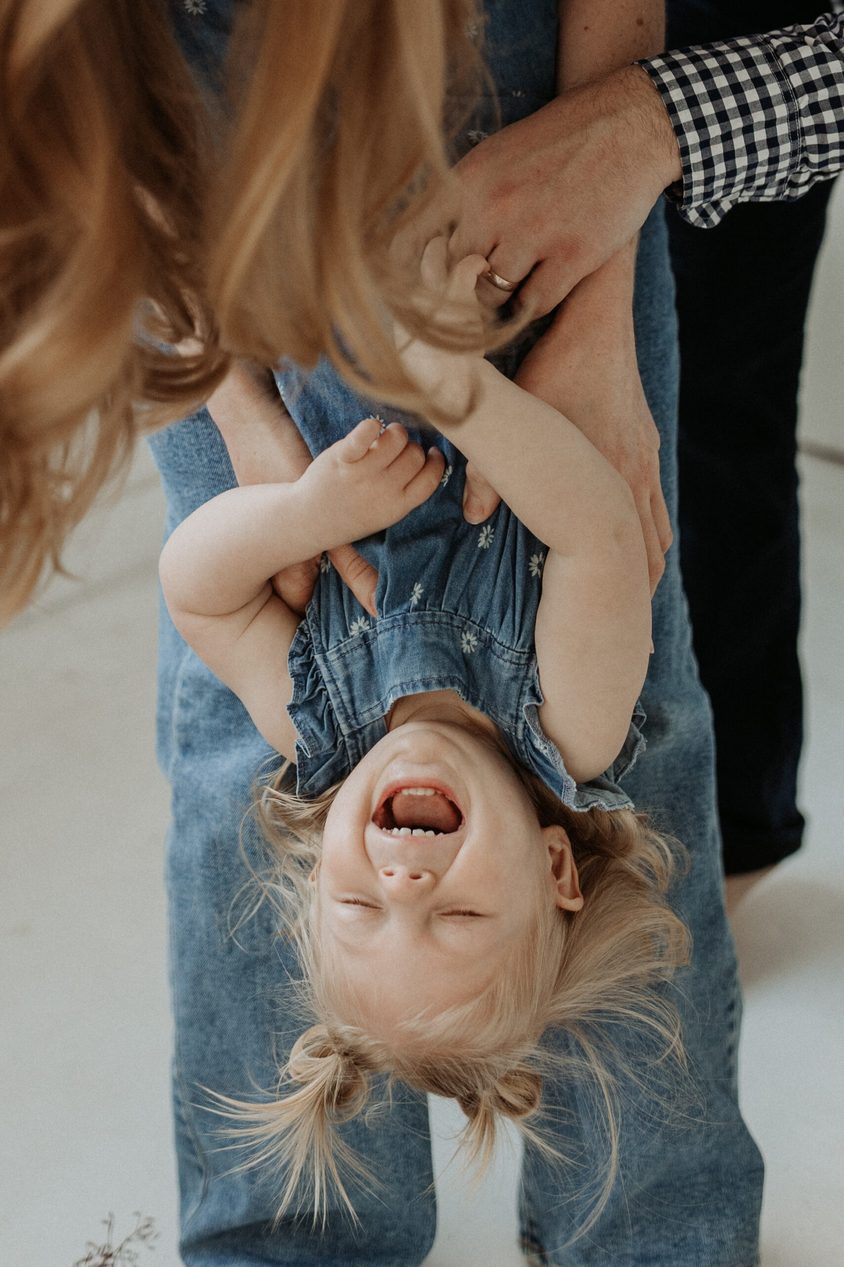 Photo of little girl laughing